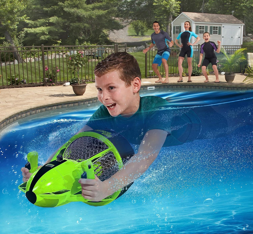 Underwater Sea Scooter for Kids & Adults, 12V Battery Powered Water Propeller with GoPro Mount, Electric Pool & Ocean Diving Scooter for Swimming up to 10 ft Deep