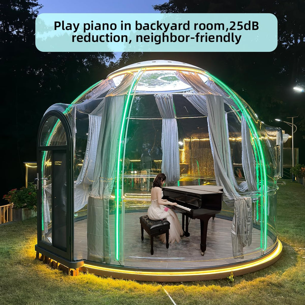 Backyard Dome Tent, Clear Garden Dome Bubble Tent for Outside, Weatherproof Geodesic Gazebos & Pergolas for Outdoor