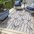 Keen Home Design Terrace Outdoor Area Rug - 9x12 Washable Indoor/Outdoor Rug for Patio, Kitchen, Balcony, Beach, Garden, Deck and Porch, Size: 8'10'x12'