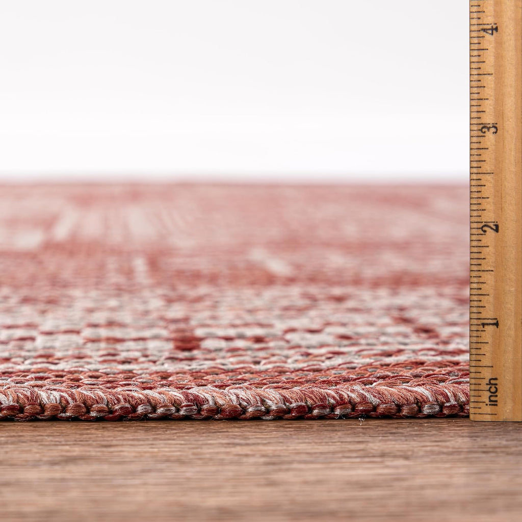 Keen Home Design Terrace Outdoor Area Rug - 9x12 Washable Indoor/Outdoor Rug for Patio, Kitchen, Balcony, Beach, Garden, Deck and Porch, Size: 8'10'x12'