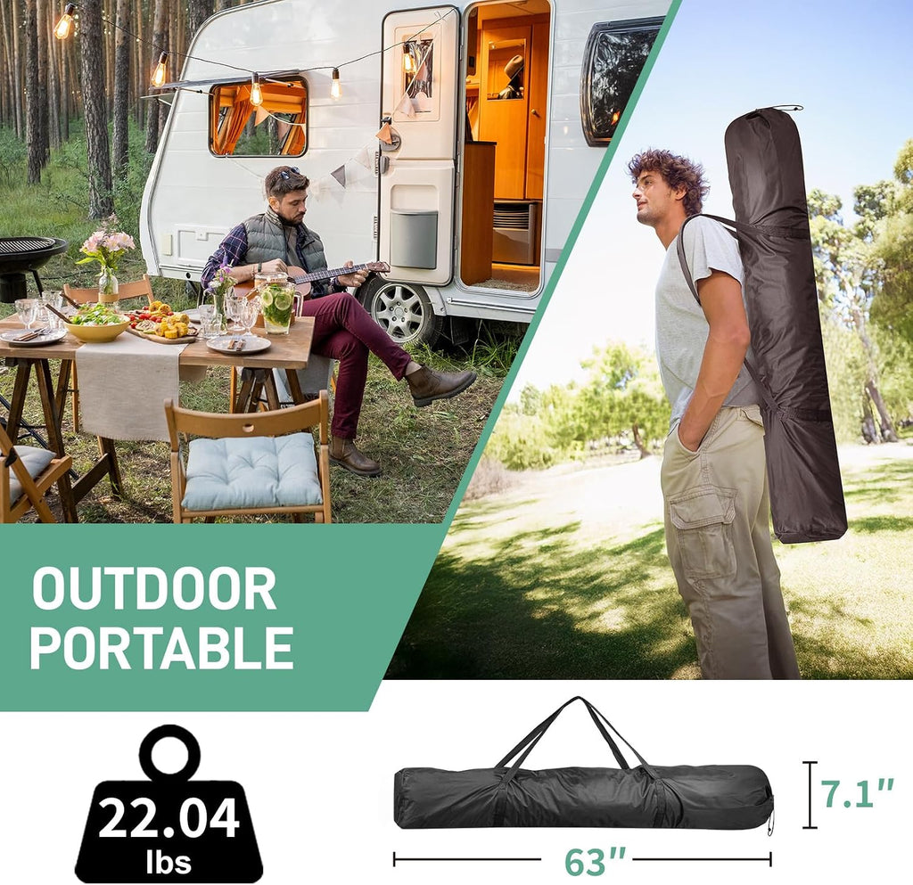 Outvita 10x10ft Instant Pop-Up Screen Tent - Outdoor Gazebo Canopy with Mosquito Netting & Carrying Bag - Versatile Pavilion Tent for Patios and Events