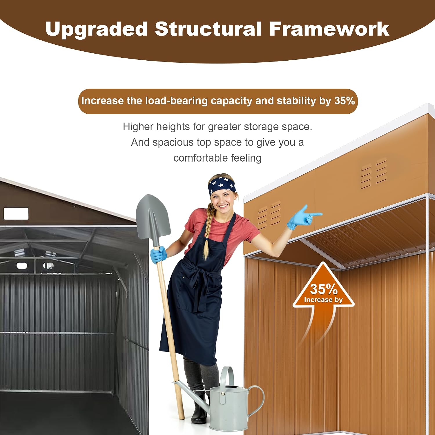 Leavader 8x4 FT Metal Storage Shed, Heavy-Duty Outdoor Matel Tool Shed with Windows, Lockable Door&Ventilation - Weatherproof Outdoor Garden Shed for Backyard, Lawn, Tool Organization