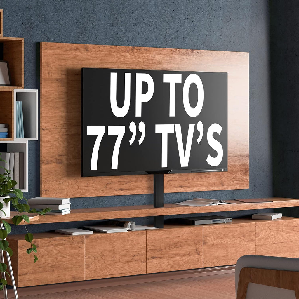 VIVO Motorized Large TV Stand for 37 to 77 inch Screens, Vertical Lift Television Stand with Remote Control, Compact TV Mount Bracket, MOUNT-E-UP80D