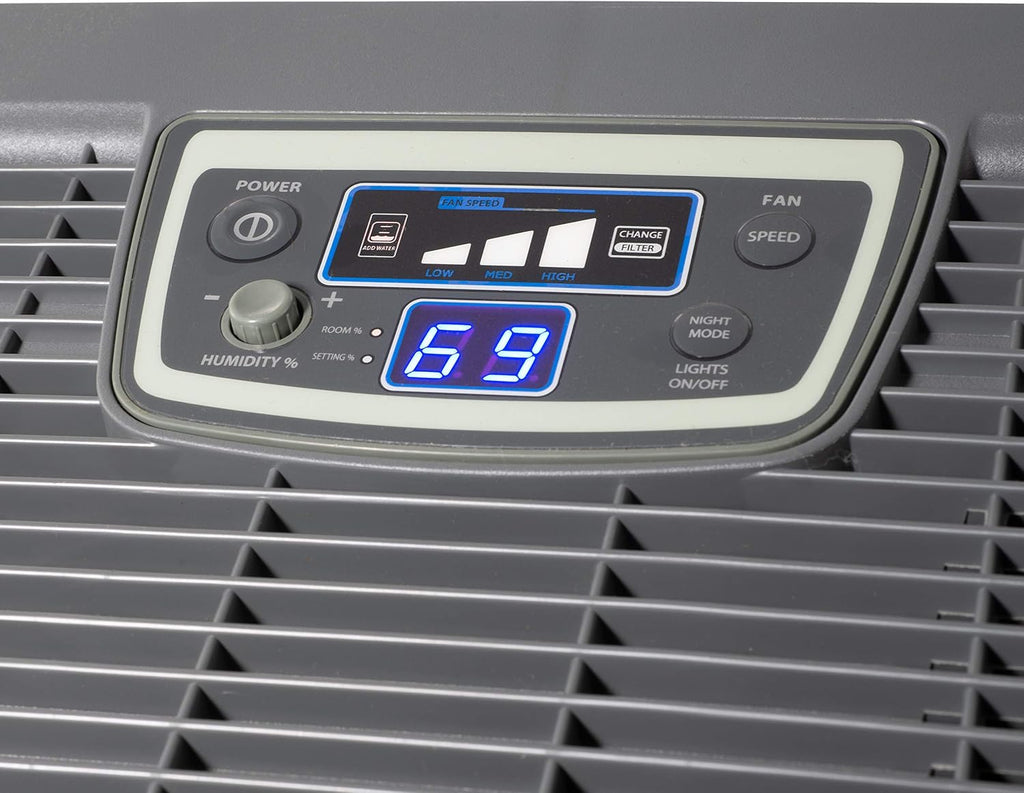 AIRCARE Digital Whole-House Console-Style Evaporative Humidifier for coverage up to 3,000 sq. ft. (Matte Grey)
