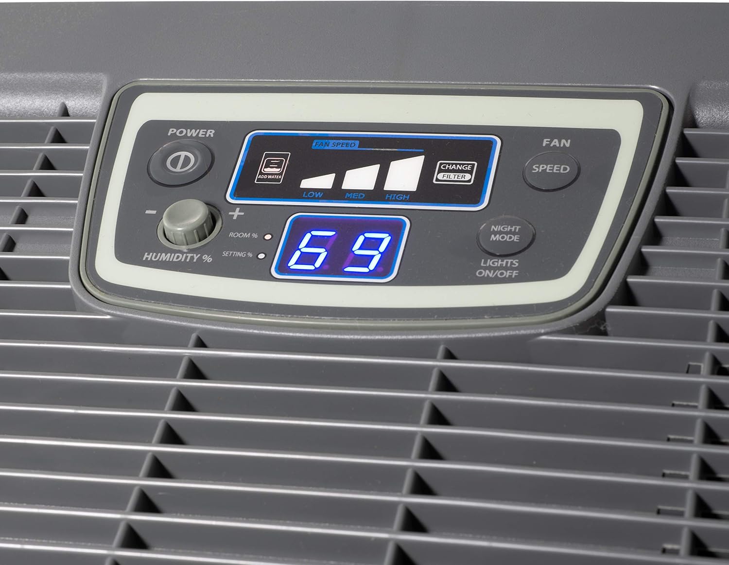 AIRCARE Digital Whole-House Console-Style Evaporative Humidifier for coverage up to 3,000 sq. ft. (Matte Grey)