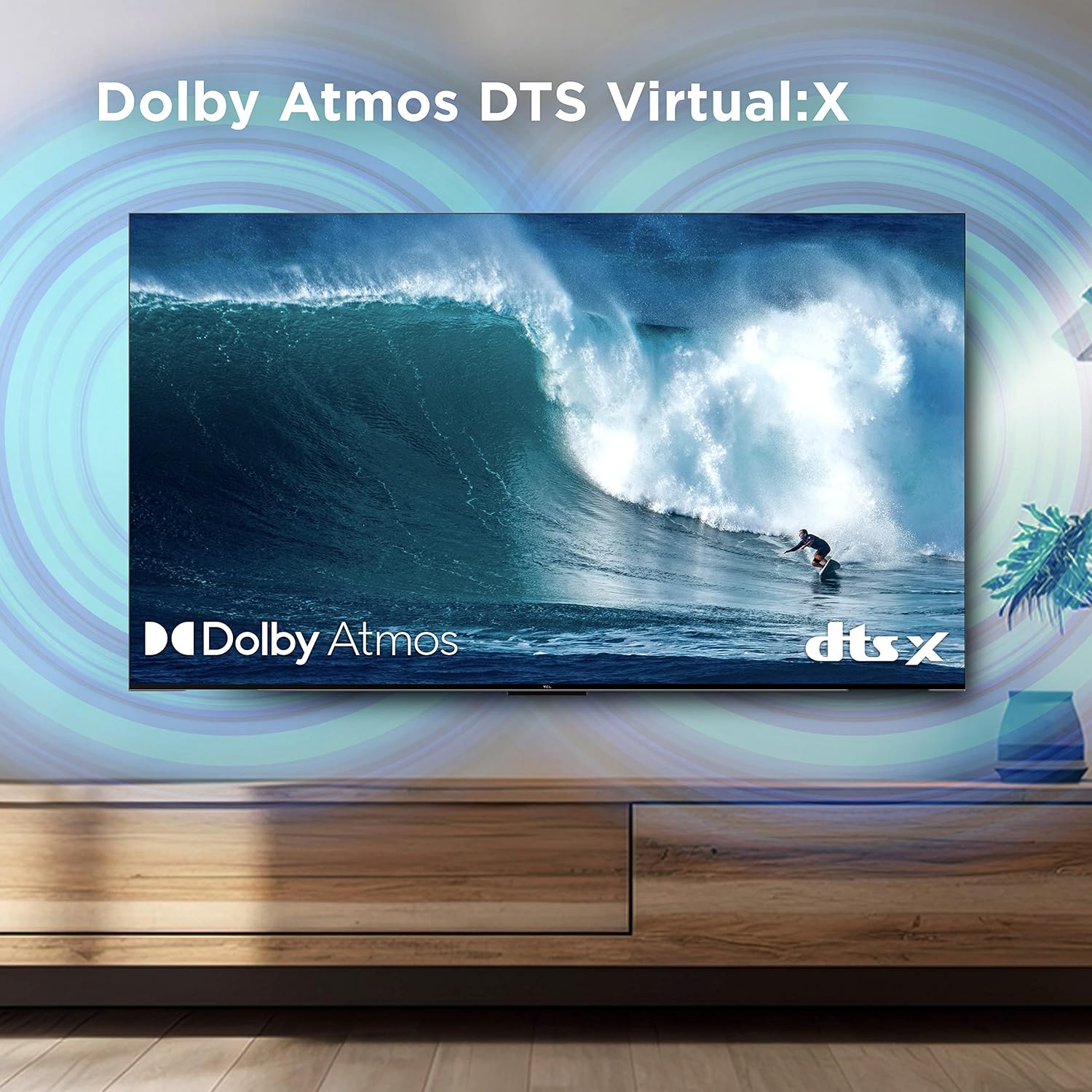 TCL 55-Inch Q6 QLED 4K Smart TV with Google TV (55Q650G, 2023 Model) Dolby Vision, Dolby Atmos, HDR Pro+, Game Accelerator Enhanced Gaming, Voice Remote, Works with Alexa, Streaming UHD Television