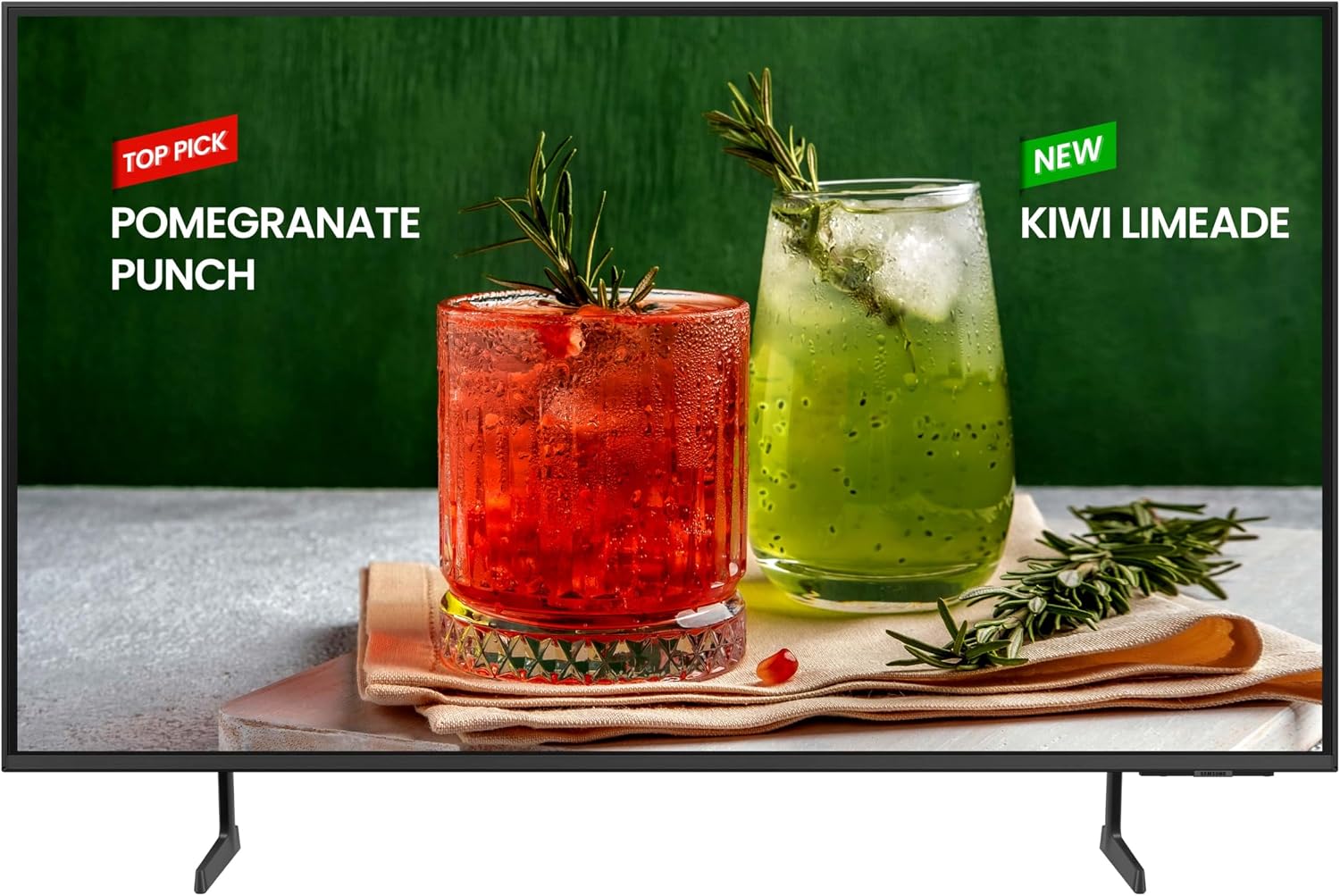 Samsung 43-Inch Class Crystal UHD 4K Bed-H Series HDR Business Pro TV w/ 3-Sided Bezel-Less Slim Design, Use for Digital Signage Displays, Commercial TV, Alexa Built-in, LH43BEDHLGFXGO