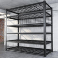 REIBII 84' H Garage Shelving, 6-Tier Storage Shelves Heavy Duty Loads 3500LBS, 48' W Adjustable Garage Shelves, Metal Shelving for Basement, Warehouse, 84' H x 48' W x 20' D