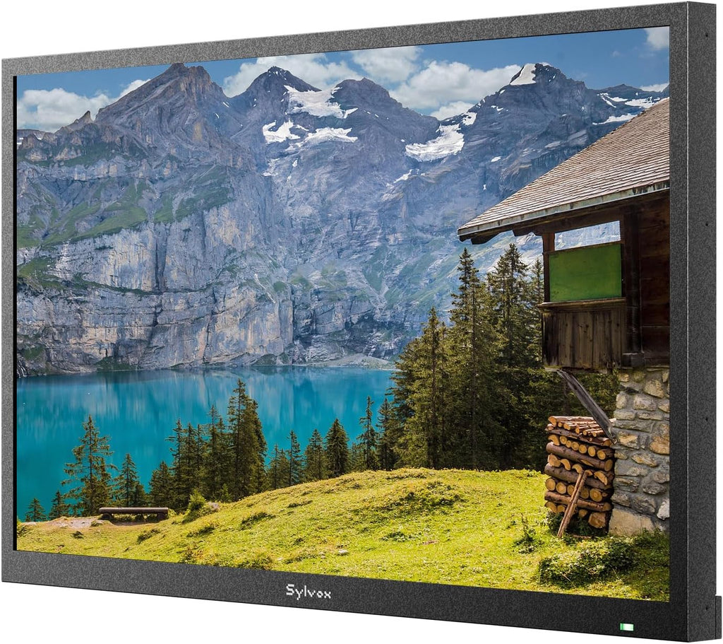 SYLVOX 32' Smart Outdoor TV,1080P Full Sun Outdoor Television with 1500 Nits High Brightness, IP55 Weatherproof TV for Outside, Google System WiFi Bluetooth Google Assistant Chromecast (Pool Se)