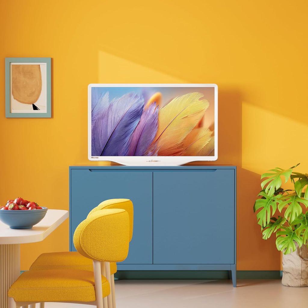 Hisense 32-Inch S5 DécoTV Series Hi-QLED FHD Smart Fire TV (32S5QF, 2025 Model) - Versatile Fit, Hi-QLED Color, Art-Inspired Design, Fluid Central Stand, DTS Virtual: X, Stream Live TV Without Cable