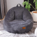 Bean Bag Chair, Cozy Fluffy Beanbag Chairs with Filler for Teens and Kids, Floor Lazy Sofa for Living Room Gaming & Reading (M-Charcoal)