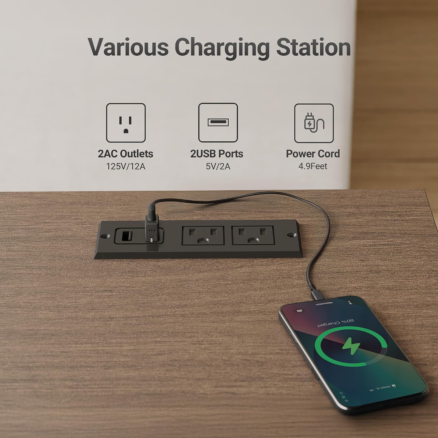 Claiks Farmhouse TV Stand with Power Outlet for TV up to 65', Modern Entertainment Center with Sliding Barn Door & Cabinet, Rustic Media TV Console Table for Living Room, Walnut
