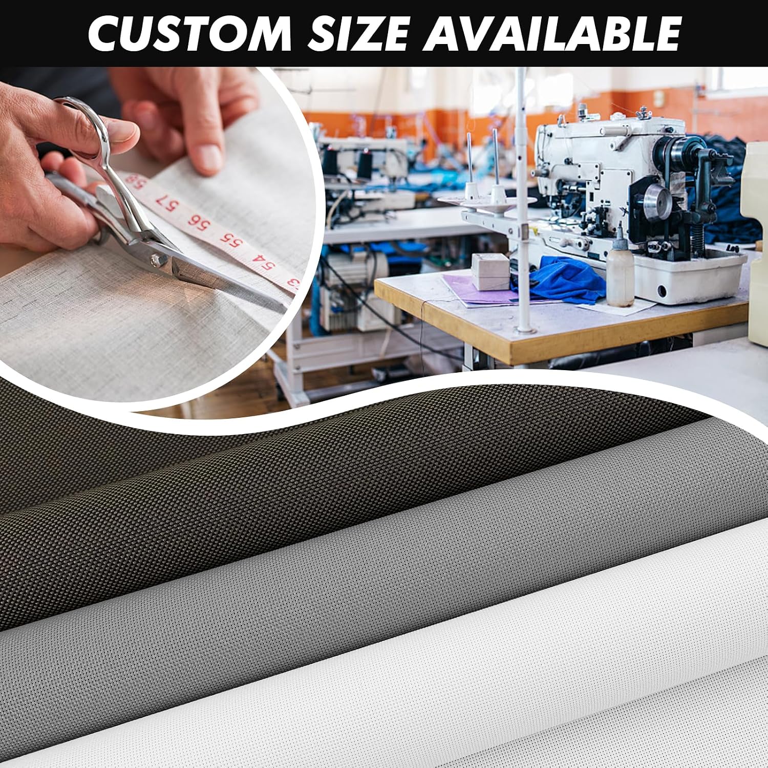 Artpuch Custom Size Outdoor Roller Shade 4' W x 6' H, Cordless Patio Shades Roll Up Outdoor Blinds with 5% Openness Solar Fabric Light Filtering for Porch, Gazebo, Pergola, Grey