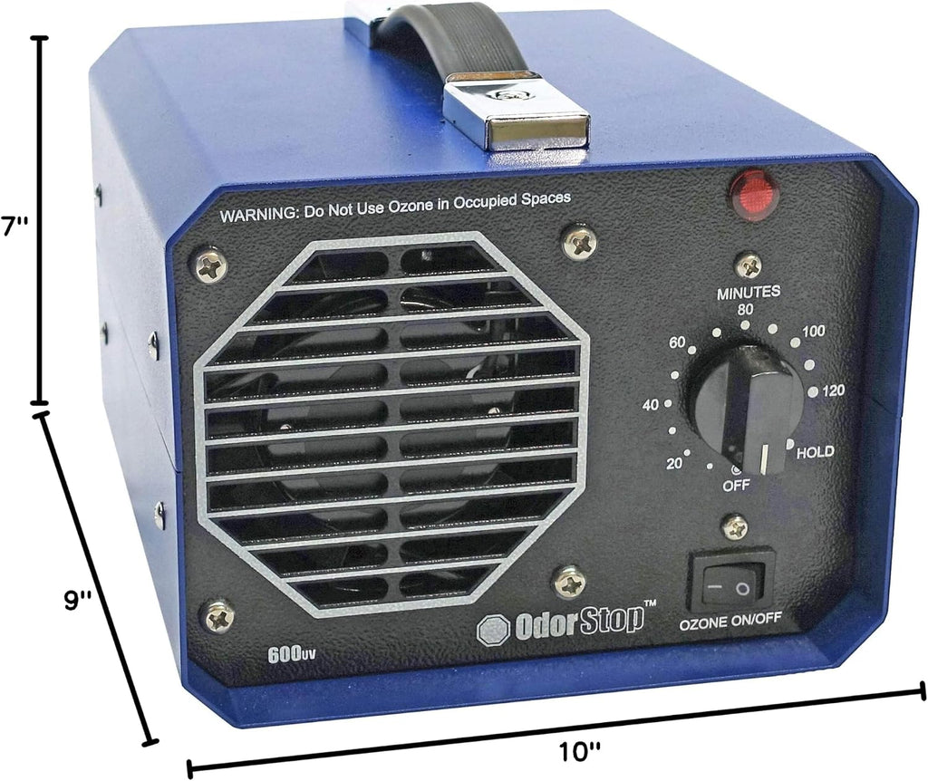 OdorStop OS600UVFBA Travel/Mini Size Ozone/UV Air Purifier for Areas of 600 sq ft and above