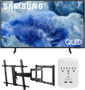 Samsung QN43Q8FAAFXZA 43 Inch Class QLED Q8F 4K Vision AI Smart TV with a Walts Large/Extra Large Full Motion Mount for 43'-90' TVs and Amber Protection 3-Outlet-Surge Surge Protector (2025)
