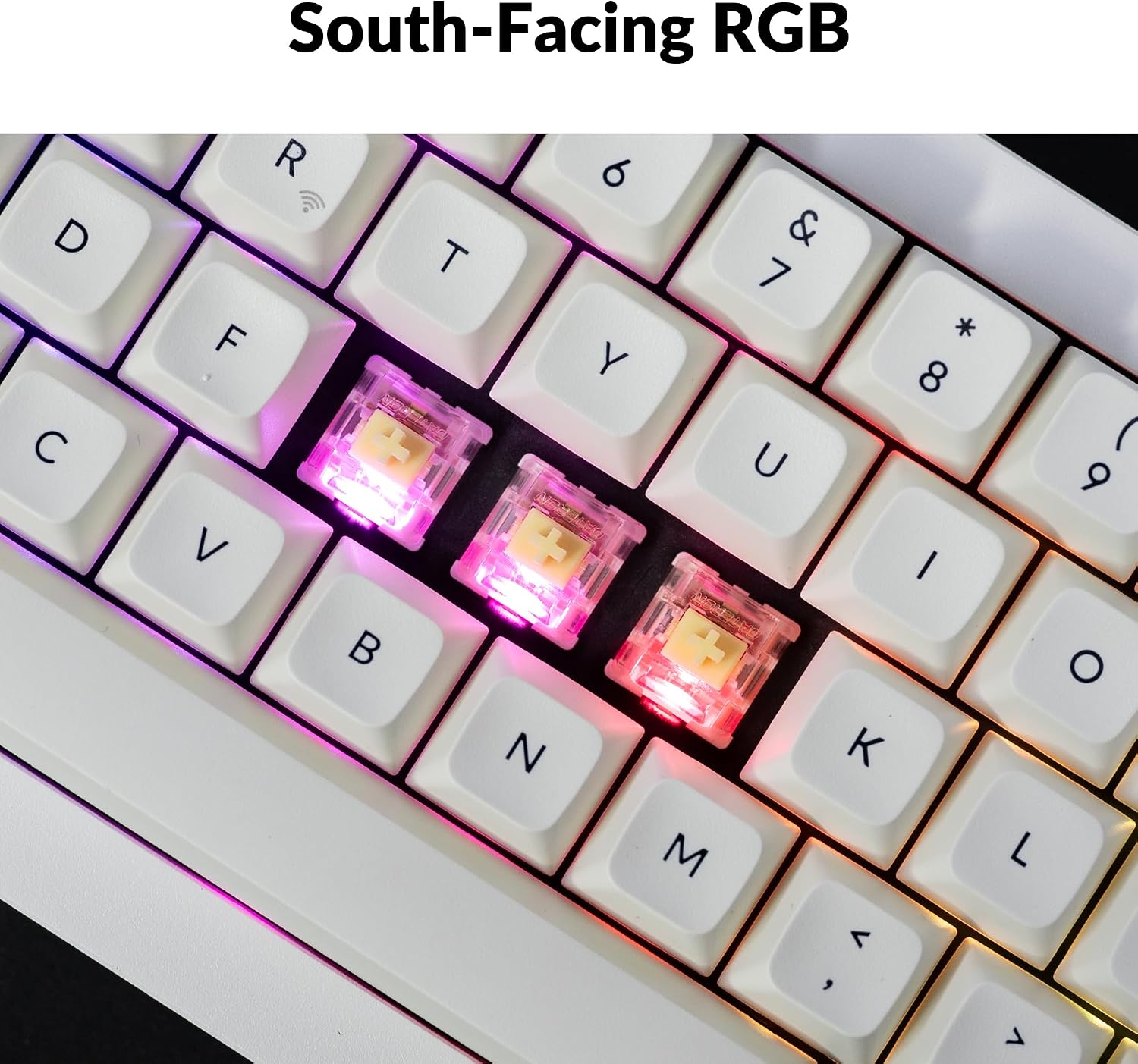 Keychron Q2 Max Wireless Custom Mechanical Gaming Keyboard, QMK/VIA Programmable Knob 2.4 GHz/Bluetooth 5.1/Wired, 65% Compact RGB Hot-Swap with Gateron Banana Switch for Mac Windows Linux - White