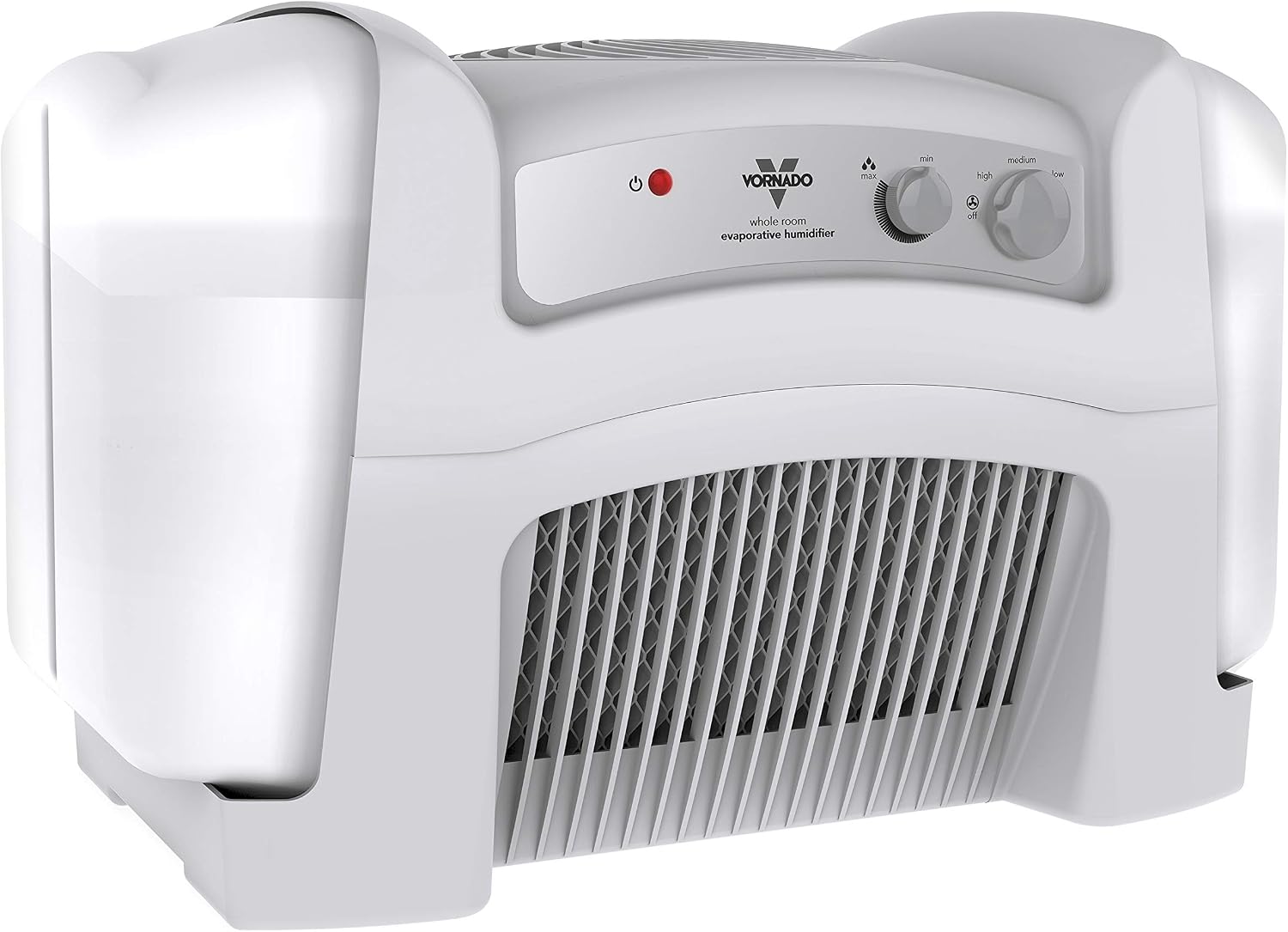 Vornado Evap40 Evaporative Humidifier with Adjustable Humidistat, 4-Gallon Capacity for Large Room Coverage up to 1,000 sq ft, 3 Speed Settings, Easy to Clean Dual Tank
