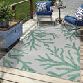 Keen Home Design Terrace Outdoor Area Rug - 9x12 Washable Indoor/Outdoor Rug for Patio, Kitchen, Balcony, Beach, Garden, Deck and Porch, Size: 8'10'x12'