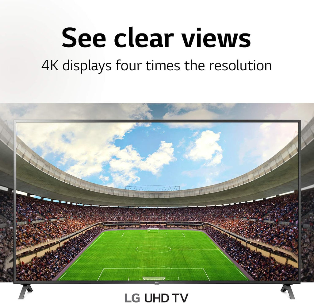 LG UN73 Series 65' Alexa Built-in, 4K UHD IPS Smart TV, Bluetooth Surround Ready, Apple Airplay 2, webOS with Magic Remote (65UN7300PUF, 2020)