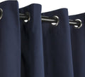 Comfort Classics Sunbrella Outdoor Curtain Panel, Nickel Grommet Top, 50 by 84 Inch in Navy; Perfect for Your Patio, Porch, Gazebo, or Pergola Inc.