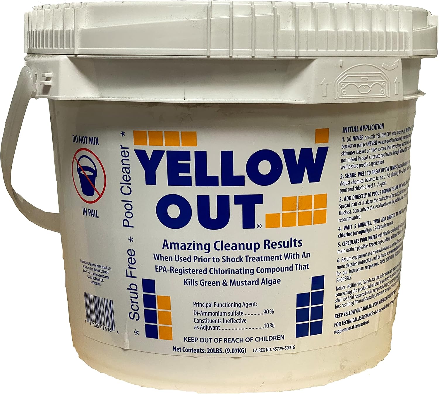 Coral Seas Yellow Out Pool Sanitizer, 20 lbs