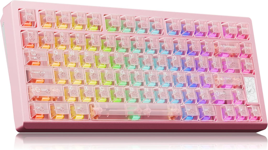 Mechanical Keyboard, Chilkey Slice75 HE Gaming Keyboard Wired, 75% Hall Effect Magnetic Aluminum Keyboard with WS Flux HE Clacky Switch, Rapid Trigger, 8K Polling, Per-Key RGB Custom, PC/Mac Support