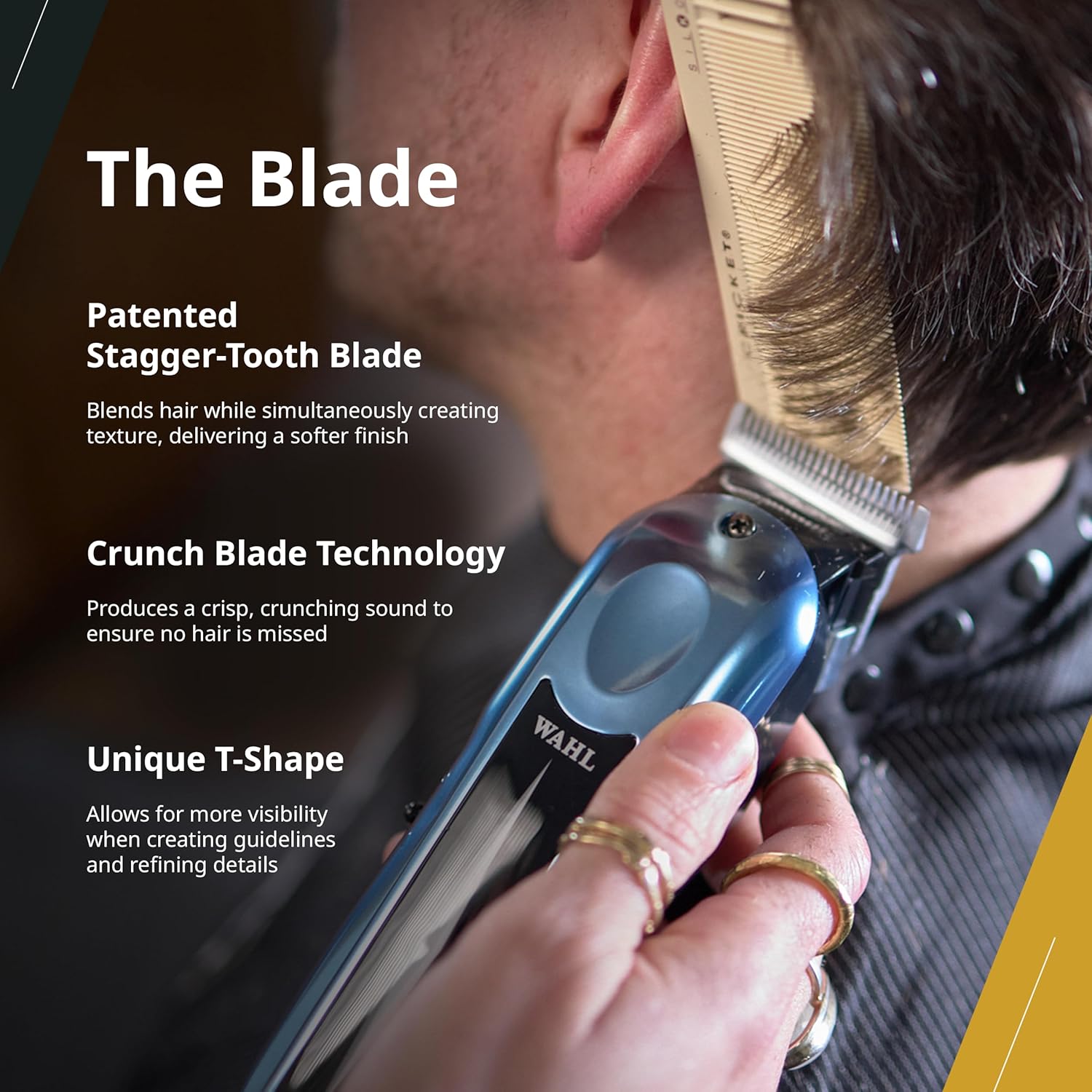 Wahl Professional Super Taper X Cordless Clipper, Stagger-Tooth Blade, Powerful Rotary Motor Grooming Tool, 100-Minute Runtime