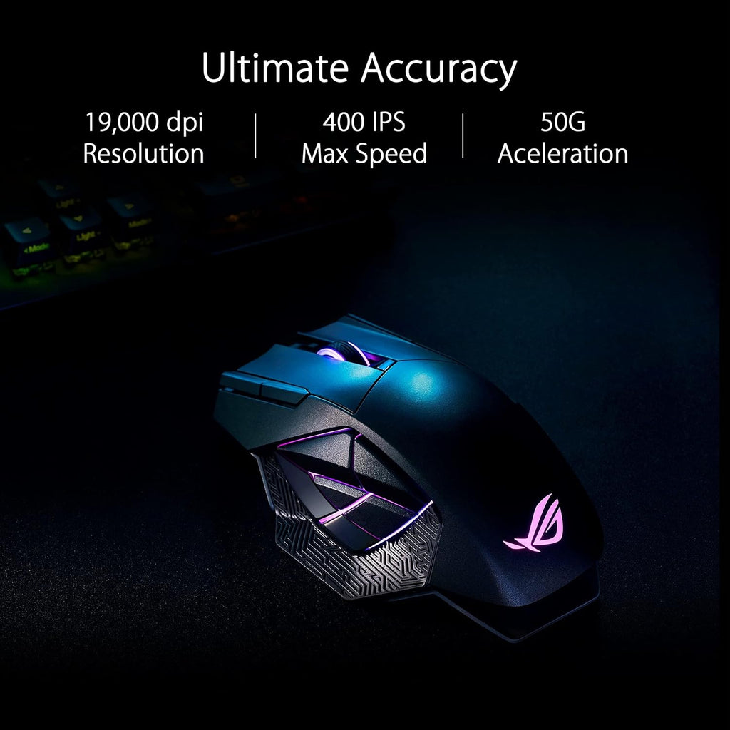 ASUS ROG Strix Scope II 96 Wireless Gaming Keyboard & ROG Spatha X Wireless Gaming Mouse & ROG Sheath Extended Gaming Mouse Pad