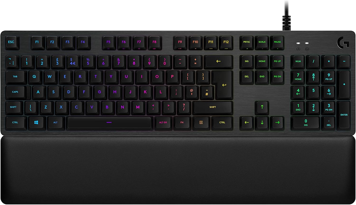 Logitech G513 RGB Backlit Mechanical Gaming Keyboard with Romer-G Tactile Keyswitches (Carbon) (Renewed)