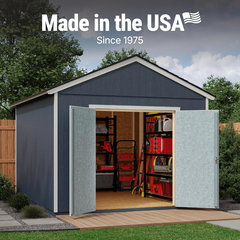Handy Home Products Rookwood 10x12 Do-It-Yourself Wooden Storage Shed- Does not Include Floor kit, Paint, or Roofing Shingles