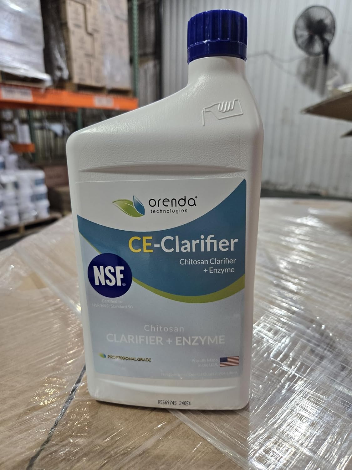 Orenda CE Clarifier Chitosan Plus Enzyme All Natural Swimming Pool Cleaner 6 Pk ORE-50-140-6