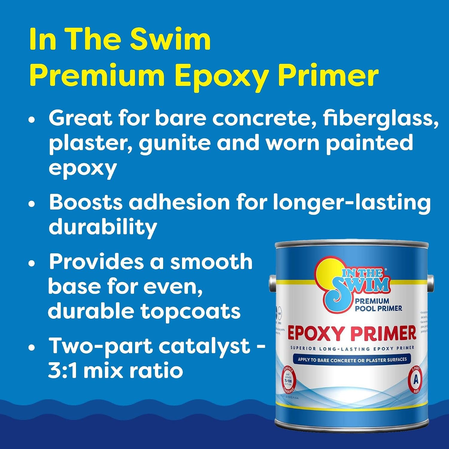 In The Swim Gunite Primer For Epoxy-Base Swimming Pool Paints - 1 Gallon - 2-Pack