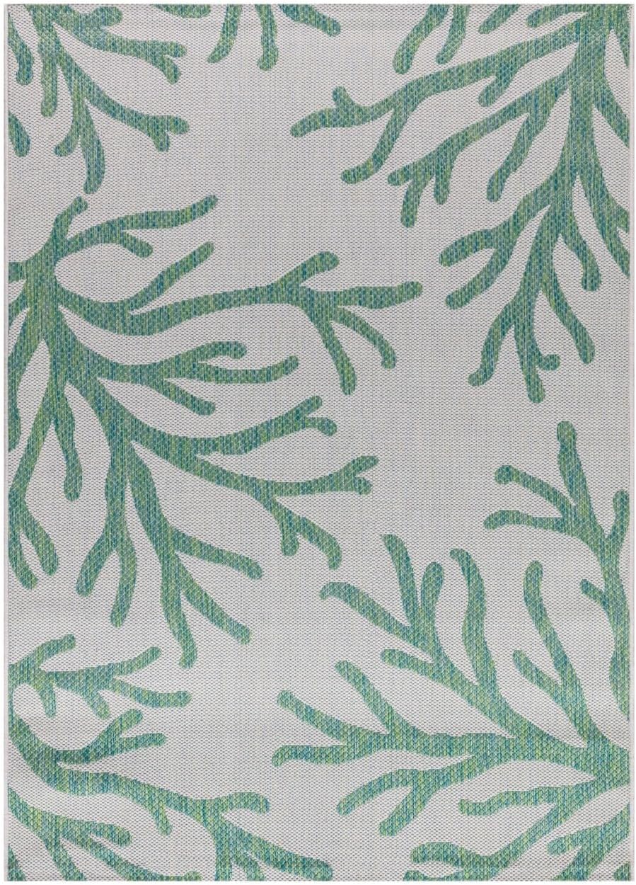Keen Home Design Terrace Outdoor Area Rug - 12x15 Washable Indoor/Outdoor Rug for Patio, Kitchen, Balcony, Beach, Garden, Deck and Porch, Size: 12'x15'