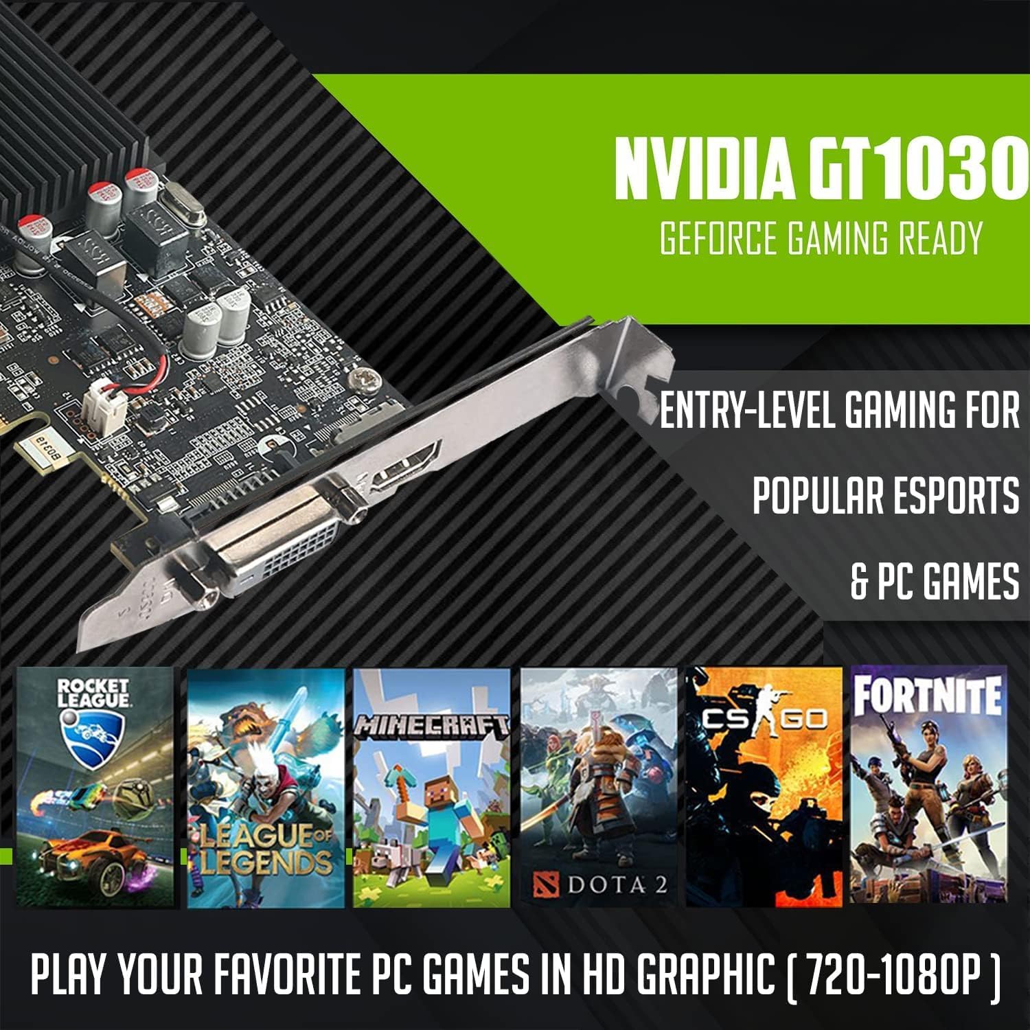 Dell Desktop PC Gaming Bundle - Core i7, 16GB RAM, 1TB SSD, GT 1030, RGB Keyboard with AI-Enhanced Copilot Key and Mouse, RGB Headphone, Webcam, Wi-Fi, Win 11 Pro (Renewed)