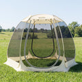Lenotos Pop Up Screen House, 10'x10' Outdoor Screen Tent for Camping, Screened Gazebo with Mosquito Netting, Carry Bag