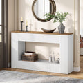 Tribesigns Modern Console Table, 55-Inch Wood Entryway Table with Storage, Narrow Long Sofa Table Behind Couch Table for Living Room, Foyer, Hallway, White
