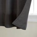 TOWN & COUNTRY BASICS Cabana Solid Heavyweight Indoor Outdoor Curtains, Light Filtering Opacity with Grommet Top, Water Repellent, 2-Pack Set, 54'x96', Charcoal (Pack of 6)