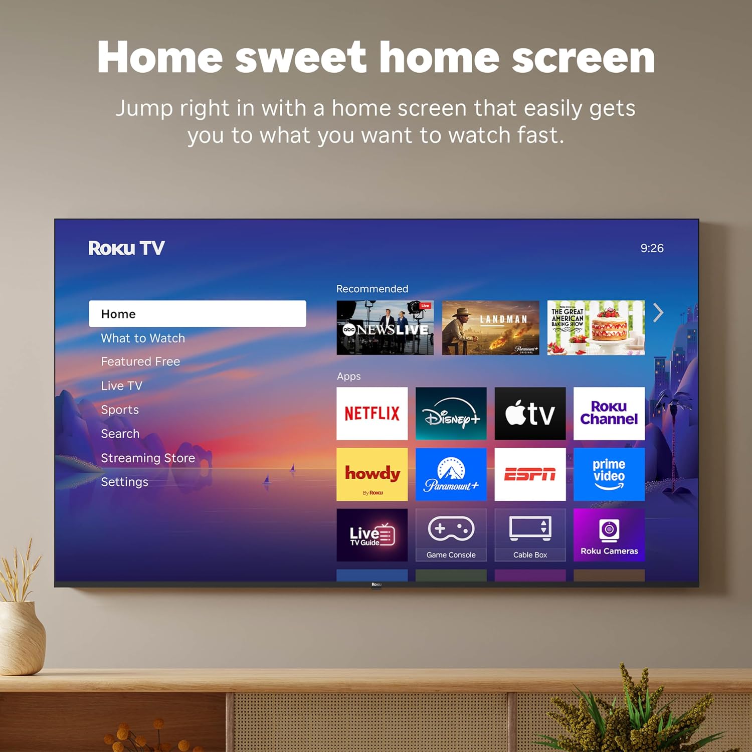 Roku Smart TV – 43-Inch Select Series, 4K HDR TV – Roku TV with Roku Remote – Flat Screen LED Television with Wi-Fi for Streaming Live Local News, Sports, Family Entertainment