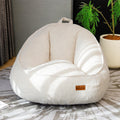 Bean Bag Chair, Cozy Fluffy Beanbag Chairs with Filler for Teens and Kids, Floor Lazy Sofa for Living Room Gaming & Reading (M-Beige)