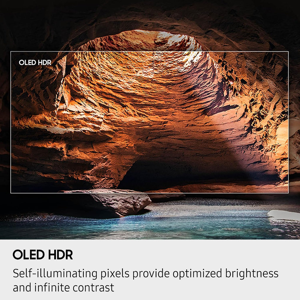 SAMSUNG QN55S85FAFXZA 55 Inch OLED HDR 4K Smart TV with Q-Symphony Pro and 3 Year Amber Protection Plan (2025)