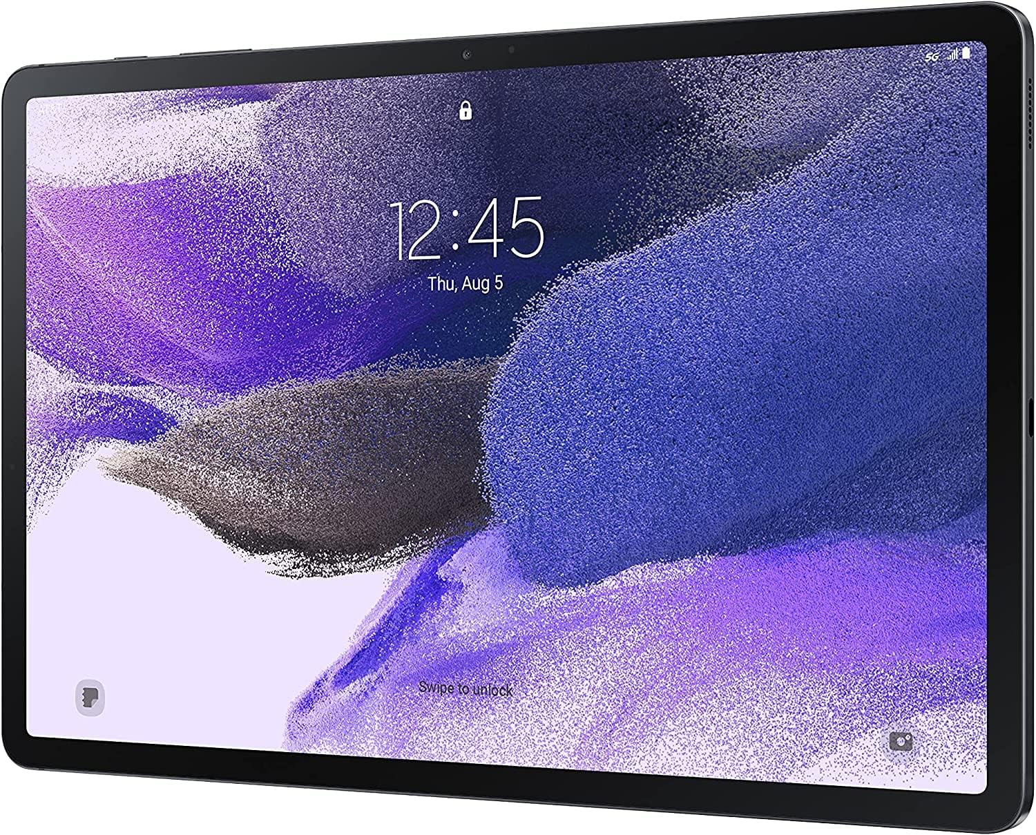 SAMSUNG Galaxy Tab S7 FE 5G 2021 (64GB, 4GB) 12.4' Android Tablet, All Day Battery, Snapdragon 750 5G/LTE/WiFi (GSM Unlocked for AT&T, T-Mobile, Global) SM-T738U (w/S-Pen, Mystic Black) (Renewed)