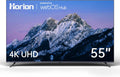 HORION 55 inch Smart TV, 4K UHD LED TV with WebOS 22, Ultra Slim Television with Mega Contrast, HDR10, Dolby Audio - Streaming Live, Bluetooth, Hdmi, WiFi ((P6D Series)
