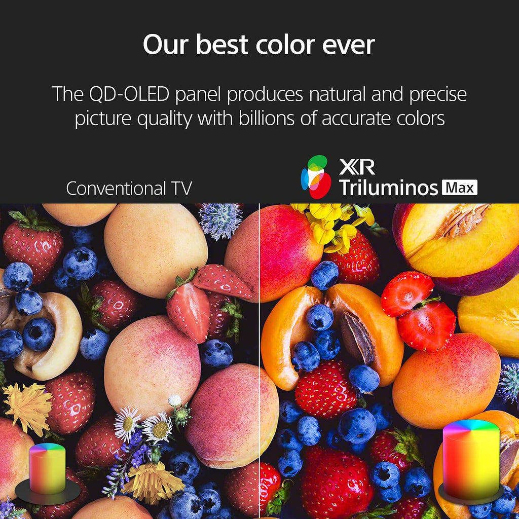 Sony K55XR80M2 55 Inch Bravia 8 QD-OLED 4K HDR Google TV with a HT-A8000 BRAVIA Theater Bar Soundbar (2025)