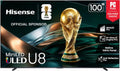 Hisense 100' Class U8 Mini-LED ULED 4K UHD Google Smart TV (100U8QG, 2025 Model) - QLED, Native 165Hz, VRR 288, Up to 5000 Nits, HDR10+, Dolby Vision IQ · Atmos, IMAX Enhanced, 4.1.2 Ch Surround