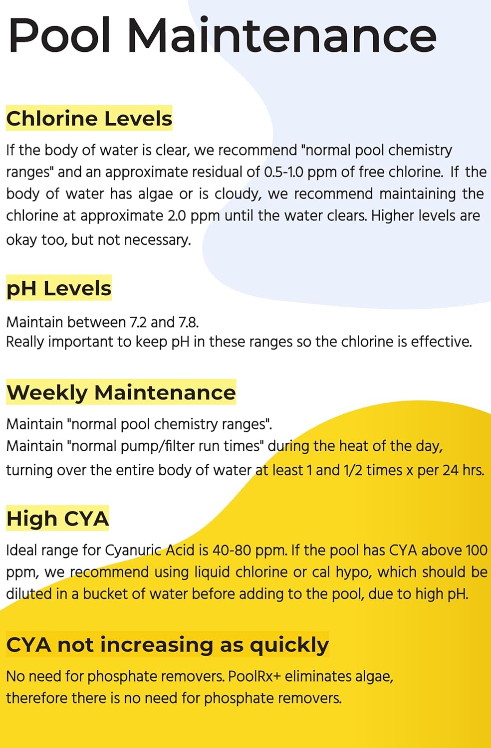 PoolRx+ Mineral Algaecide 4-Unit Pack, up to 6-Month Algae Control, for 5K-7.5K gallons, Orange & White, New Formula with Silver.