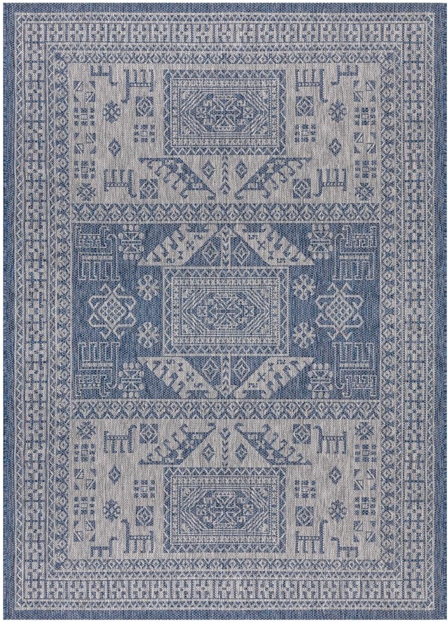 Keen Home Design Terrace Outdoor Area Rug - 9x12 Washable Indoor/Outdoor Rug for Patio, Kitchen, Balcony, Beach, Garden, Deck and Porch, Size: 8'10'x12'
