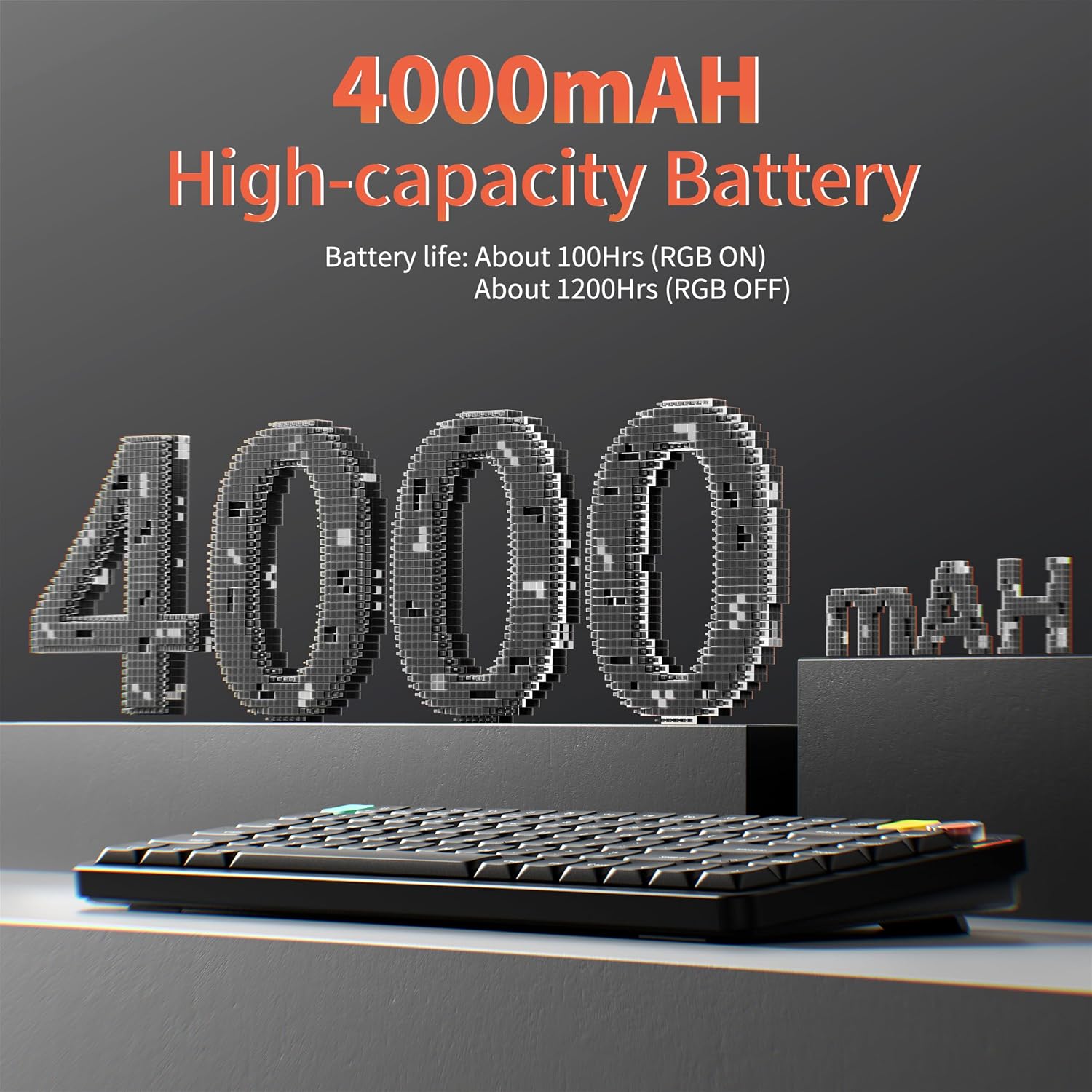 nuphy Air75 V3 Hot Swappable Wireless Mechanical Keyboard, 84 Keys 75% Custom Low Profile Keyboard with Knob, RGB Backlit, Gasket Mounted, Support Bluetooth/2.4GHz/USB-C,Black-Red Nano