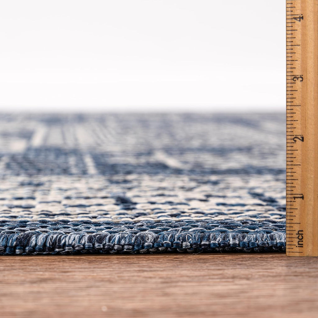 Keen Home Design Terrace Outdoor Area Rug - 9x12 Washable Indoor/Outdoor Rug for Patio, Kitchen, Balcony, Beach, Garden, Deck and Porch, Size: 8'10'x12'