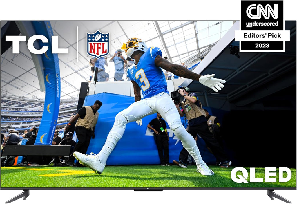 TCL 55-Inch Q6 QLED 4K Smart TV with Google TV (55Q650G, 2023 Model) Dolby Vision, Dolby Atmos, HDR Pro+, Game Accelerator Enhanced Gaming, Voice Remote, Works with Alexa, Streaming UHD Television