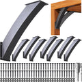 Heavy Duty 45 Degree Angle Support Bracket 4'×4' (Actual: 3.2'×3.2') Wood Beam Support Hardware Degree Post Bracket for Gazebos Pagola Porches 8Pcs